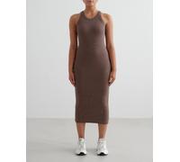 Aim'n - Ease - Vestito senza maniche color caffè macchiato a coste-Marrone 38