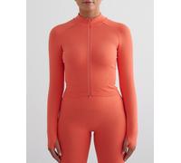 Aim'n - Giacca modellante senza cuciture color mandarino con zip-Arancione 38