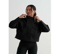 Aim'n - Giacca nera impermeabile-Nero 38