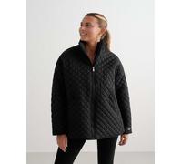 Aim'n - Giacca oversize nera trapuntata-Nero 46
