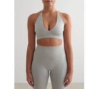 Aim'n - Grey - Reggiseno grigio mélange senza cuciture modellante con incrocio sul retro 42