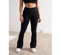 Aim'n - Leggings a zampa neri a coste senza cuciture-Nero 46