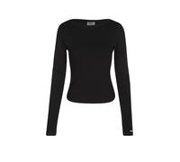 AIM'N Maglietta a coste da donna nero | XS