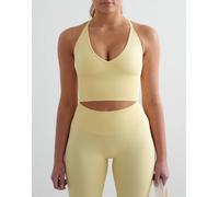 Aim'n - Mellow - Brassière modellante senza cuciture giallo chiaro incrociata sulla schiena 38