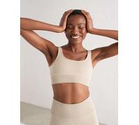 Aim'n - Reggiseno beige a coste senza cuciture-Neutro 40