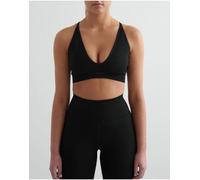 Aim'n reggiseno seamless Shape nero con spalline incrociate sul retro 46