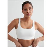 Aim'n - Reggiseno senza cuciture bianco a costine 46