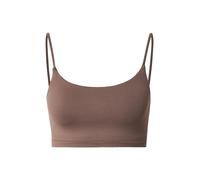 Aim'n - Reggiseno modellante senza cuciture color caffè macchiato con spalline sottili-Marrone 40
