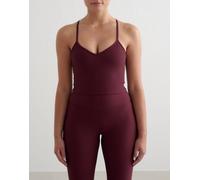 Aim'n - Reggiseno tecnico color ciliegia a coste-Rosso 40