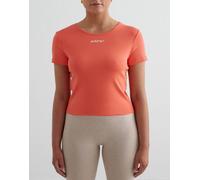 Aim'n - T-shirt elasticizzata color mandarino-Arancione 40