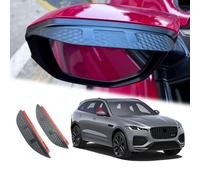 AIMQIAD Compatibile per Jaguar F-Pace 2016+, 2 Pezzi Vista Posteriore Specchietto Laterale Protezione Antipioggia per Sopracciglia, Visiera Parasole