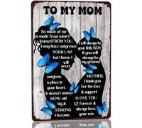 AimQurt Targa in metallo con scritta in lingua inglese "Mother's Day To My Mom", regalo di compleanno per la mamma, regalo di compleanno da parte del figlio So Much Of Me Is Made What I Learned From