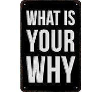 AimQurt Targa in metallo con scritta in lingua inglese "What Is Your Why Vintage Tin Sign Funny Art Wall Decoration for Home Decor Room Door Poster Gifts Man Cave Bedroom Bar Bagno 14 x 8", stile-10