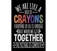 AimQurt Targa motivazionale in metallo con scritta in lingua inglese "We are Like A Box of Crayons Back to School" (lingua italiana non garantita), decorazione per insegnanti, aula, accessori per