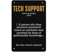 AimQurt Tech Support Definizione Targa in metallo da parete in metallo pittura in ferro per interni ed esterni decorazione per la casa accessori per porte poster regali caffè bar club ufficio negozio