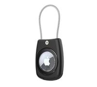 Aimtel 1 Pezzi AirTag Portachiavi compatibile con supporto Apple AirTag Custodia,Supporto AirTag Secure con cavo,Chiavi Zaini e Animale,IPX8 Impermeabile Custodia AirTag