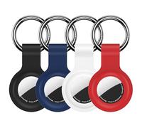 Aimtel 4 Pezzi Portachiavi Compatibili con AirTags Apple Custodia, Ciondolo In Silicone per Bambini per Air Tag Case per GPS Tracker Ultra Leggeri Lavabili Antigraffio per Apple Air Tag Supporto