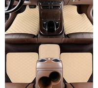AIMXGBPS Auto Tappetini abitacolo in Pelle Impermeabile Antiscivolo Tutte Atmosferiche Fodera Interni Accessori, per Jaguar XF 2016-2023,F Beige