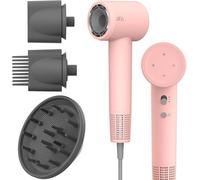 AINA Asciugacapelli con diffusore, pettine, ugello per donne, motore brushless, 160.000 giri/min, ionico, blow dry ad alta velocità (3A rosa)
