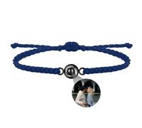Aina Lighting Bracciale con Foto Personalizzata Bracciale con Proiezione di Foto a Cerchio Bracciale Ti Amo 100 Lingue Bracciale con Immagine Regolabile in 100 Lingue Regali per Donna Uomo