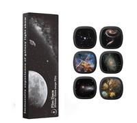 Ainael Galaxy Dischi per proiettore - Diapositive Ultra HD compatibile con il proiettore Ainael Galaxy e i modelli SKE-TKQ01 & BL-DQY02 (Pro Version) - Set da 6 dischi (Nebula C)