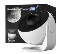 Ainael Proiettore Galassia, Proiettore Stelle Soffitto Planetaria Cielo Stellato Luce Notturna con 3 Diapositivas de Vidrio HD, Galaxy Projector Pro per Bambini Adulti Camera