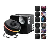 Ainael Proiettore Galassia, Proiettore Stelle Soffitto Planetaria Cielo Stellato Luce Notturna con Striscia Luminosa, Meteor and Galaxy Projector & 2 Filme Set per Bambini Adulti Regalo