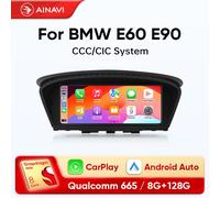 Ainavi Auto Multimediale Per BMW E60 E90 E91 E61 CIC CCC Sistema 5 Serie Android Auto Wireless Carplay Autoradio 4G WiFi BT Stereo