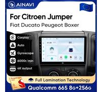 Ainavi Autoradio Per Fiat Ducato Citroen Jumper Peugeot Boxer 2006-2024 Wireless Carplay Android Auto Car Multimedia DSP 2 Din