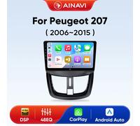 Ainavi Autoradio Per Peugeot 207 207CC 2006 - 2015 Wireless Carplay Android Auto Car Lettore multimediale Autoaudio HDMI 9 pollici