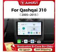Ainavi Lettore Multimediale Per Auto Per Nissan Qashqai J10 2005 2006 2008 2010 2012 2014 2015 radio senza fili Carplay Android Auto 2din