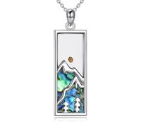 AINFQY Collana da donna in argento sterling 925, con grani di senape, la tua fede può muovere le montagne, collana di gioielli cristiani, 22mm, Argento sterling, Nessuna pietra preziosa