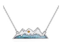 AINFQY Collana da donna in argento sterling 925, con grani di senape, la tua fede può muovere le montagne, collana di gioielli cristiani, 22mm, Argento sterling, Nessuna pietra preziosa