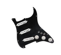 Ainico 5 pickup single coil SSS tipo a 7 vie set battipenna precablato completamente caricato per pickup per chitarra ST Set Battipenna Pickup(Black White)