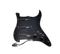 Ainico 5 pickup single coil SSS tipo a 7 vie set battipenna precablato completamente caricato per pickup per chitarra ST Set Battipenna Pickup(Black)