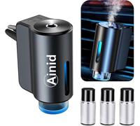 Ainid 2024 - Diffusore di Aromi Intelligente per Auto Con 3 Diffusori e Aromaterapia, Atomizzatore a Ultrasuoni (Campanella Blu, 3 Olii)