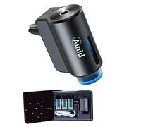 Ainid - Diffusore di deodorante per auto Smart, nebulizzatore a ultrasuoni, con tre intensità di fragranza regolabili, per uomini e donne (campanella blu, 3 olii)