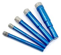 ainih 1/4/5/6/7 pezzi 5-16 mm gambo tondo brasato ceramica marmo granito piastrelle vetrificate foro diamantato trapano a secco sega a tazza taglierina
