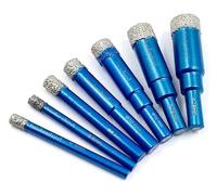 ainih 1/4/5/6/7 pezzi 5-16 mm gambo tondo brasato ceramica marmo granito piastrelle vetrificate foro diamantato trapano a secco sega a tazza taglierina