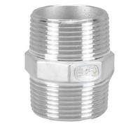 ainih 1/8 1/4 3/8 1/2 3/4 1" Filettatura maschio Nipplo esagonale Unione Raccordo for tubo in acciaio inossidabile 304 Acqua Olio Aria Adattatore filettato