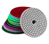 ainih 10/12 pezzi 3/4/5/6/7 pollici diamantati lucidatura pastiglie disco abrasivo asciutto/bagnato for levigatura granito quarzo piastrelle vetro utensili for molatura