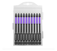 ainih 10 pezzi antiscivolo PH2 magnetico testa cacciavite a croce punte durezza trapano percussione