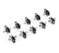 ainih 10pcs M5 Aluminium 5mm Fairing Bolts Fastener Clips Screw Metal Nuts and Parts Auto Motorcycle Scooter Car Accessories