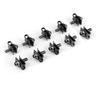 ainih 10pcs M5 Aluminium 5mm Fairing Bolts Fastener Clips Screw Metal Nuts and Parts Auto Motorcycle Scooter Car Accessories