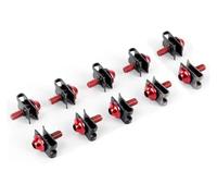 ainih 10pcs M5 Aluminium 5mm Fairing Bolts Fastener Clips Screw Metal Nuts and Parts Auto Motorcycle Scooter Car Accessories