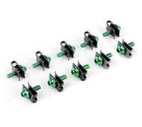 ainih 10pcs M5 Aluminium 5mm Fairing Bolts Fastener Clips Screw Metal Nuts and Parts Auto Motorcycle Scooter Car Accessories