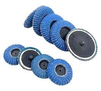 ainih 11 pezzi 2 pollici 50 mm zirconia allumina arco disco lamellare carta vetrata ruote con supporto da 1/4 pollice 40/60/80/120 grana