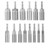 ainih 14 pezzi 6-19 mm set di adattatori for prese profonde, set di punte for cacciavite a gambo esagonale, set di punte for trapano for dadi, set di prese esagonali magnetiche