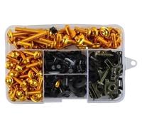 ainih 193pcs Motorcycle Accessories Aluminum Fairing Bolt Screws Kit Nut Clips Compatible with Y&AMAHA YZFR1 YZFR3 YZFR6 YZFR125 YZF R1 R3 R6 R125