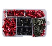 ainih 193pcs Motorcycle Accessories Aluminum Fairing Bolt Screws Kit Nut Clips Compatible with Y&AMAHA YZFR1 YZFR3 YZFR6 YZFR125 YZF R1 R3 R6 R125